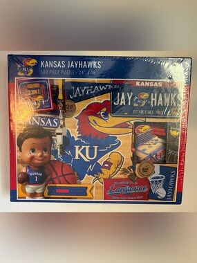 Kansas Jayhawks - NCAA basketball 500 Piece Jigsaw Puzzle - You The Fan- NEW